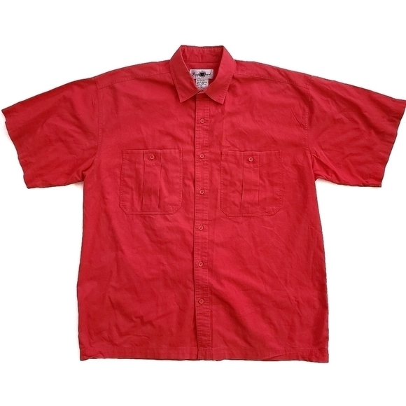 3/$20 Purple Crest Pink Casual Button-Up Shirt - Picture 1 of 6